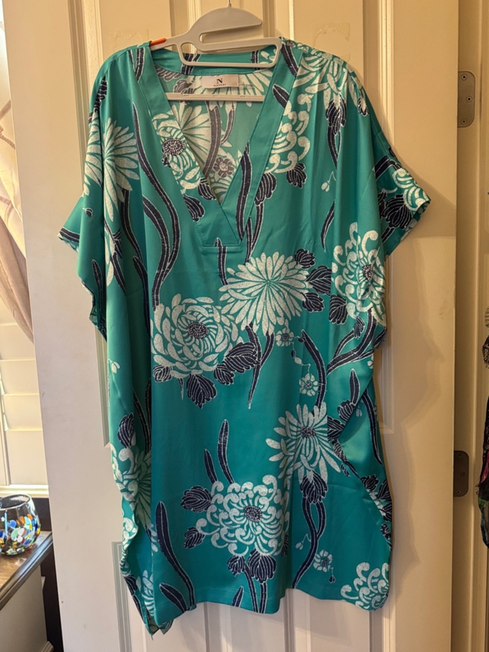 Natori Floral Satin Sleepshirt